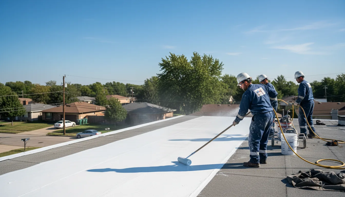 Commercial roof coating in Bellingham, MA near me